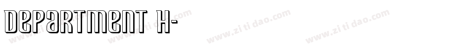 Department H字体转换